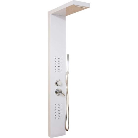 Home Deluxe - Panel de ducha con rociador CASCATA - Blanco (1/5)