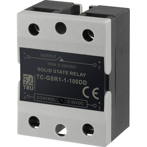 Relais à semi-conducteurs TRU COMPONENTS TC-GSR-1-100DD 100 A Tension de contact (max.): 220 V/DC commutation courant c (1/4)