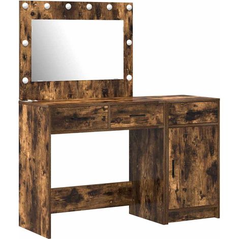 Maison Exclusive - Tavolo da Trucco con cassetto 2 pcs Marrone Legno multistrato