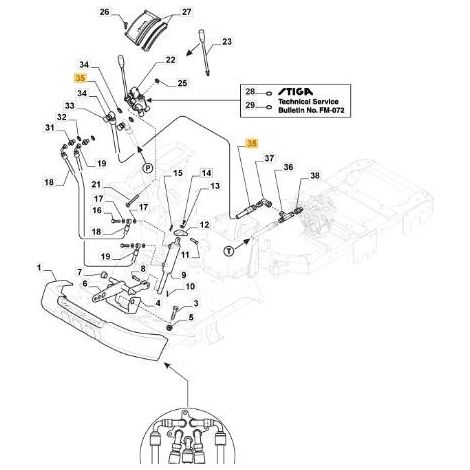 STIGA ORIGINAL PFM AUSPUFFROHR – 387869509/0