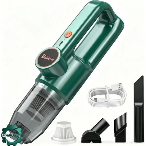 Manuzen - Aspirateur à main sans fil 70 W – recharge USB-C – Vert (1/3)