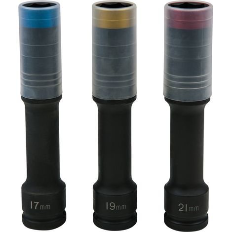 KS Tools - Coffret de douilles à chocs SlimPOWER pour jantes Aluminium, extra-longues - 515.0622 (1/4)