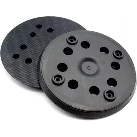 Lot de 2 disques de ponçage de rechange pour ponceuses orbitales Bosch, compatibles avec les accessoires de polissage, avec 8 vis. (1/4)