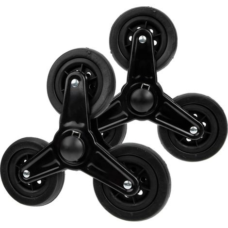 1 paire de roues de chariot, roues robustes, brouette, roues de chariot à bagages, roues de chariot robustes (1/5)