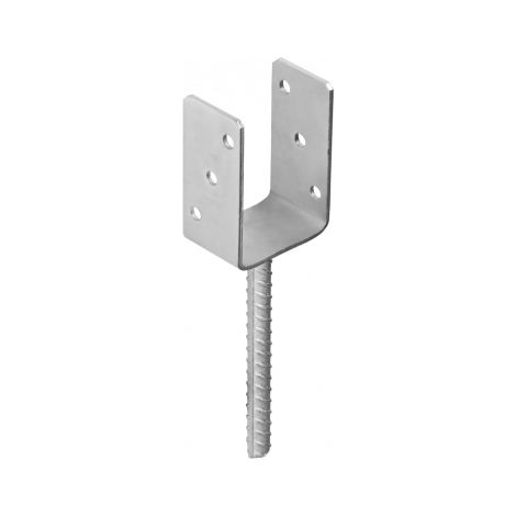 Base de poteau PS70U - 71x120 mm - Acier galvanisé - Résistance et durabilité