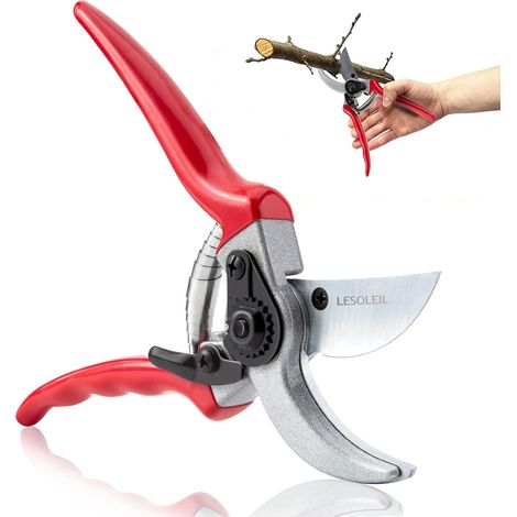 Sécateur de jardin avec lame japonaise SK5 en acier au carbone pour couper du bois frais, séché, roses, raisins (1/5)
