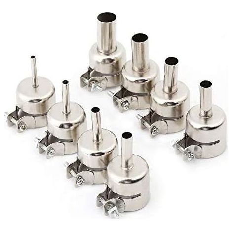 8 pièces/ensemble Kits de buses de pistolet à chaleur embouts de bouche pour outils de réparation de Station de soudage à Air chaud 3/4/5/6/7/8/10/12mm (1/5)
