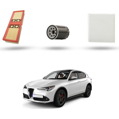 Kit Tagliando 3 filtri compatibile con Alfa Romeo Stelvio(949) 2.0 Turbo 206kw 2016 (1/4)