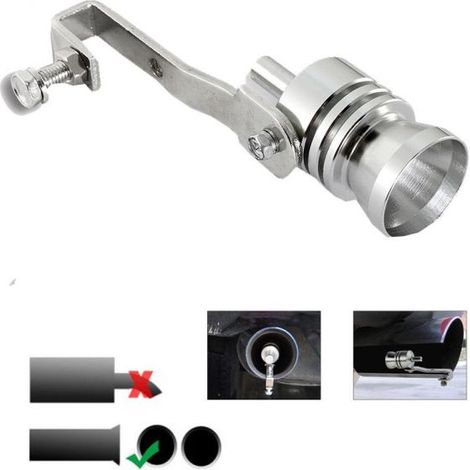 EFFETTO TURBO FISCHIO PER MARMITTA AUTO TUNING TERMINALE TURBINA XL OLTRE 2400CC