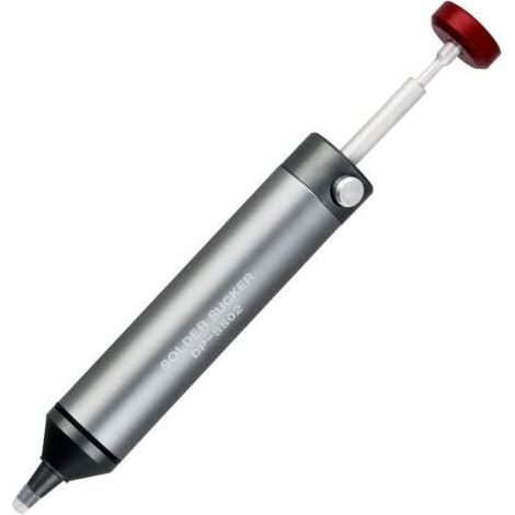 Pompe à dessouder avec buse en silicone résistant aux hautes températures, boîtier en aluminium de qualité supérieure, puissance d'aspiration plus forte, accessoire essentiel pour les soudeurs (1/5)