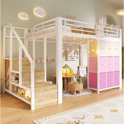 letto letto matrimoniale 140x200 contenitore bianco OKMYHOME