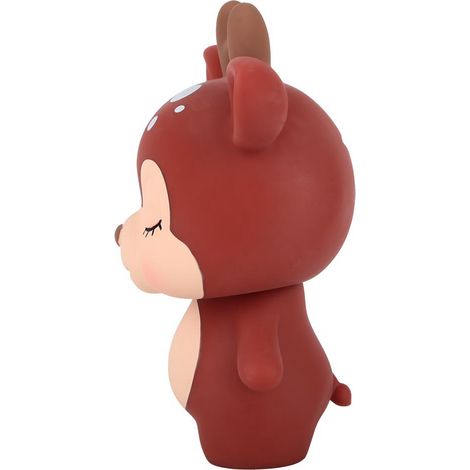Tirelire originale en forme d'animal cartoon marron, pot de décoration maison pour économiser de l'argent (1/4)