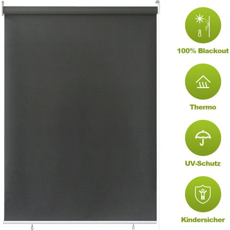 SWANEW Tende da sole di servizio 100 x 140 cm di tenda da sole balcone. protezione da tenda verticale UV. parabrezza e schermo di privacy. realizzato in metallo e poliestere. antracite (1/5)