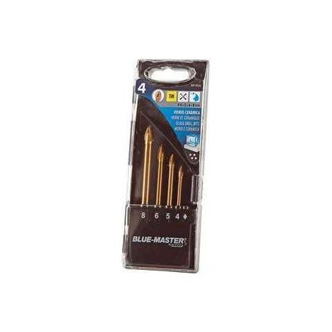Estuche de Brocas para Cristal y Cerámica BC909325 BLUE MASTER