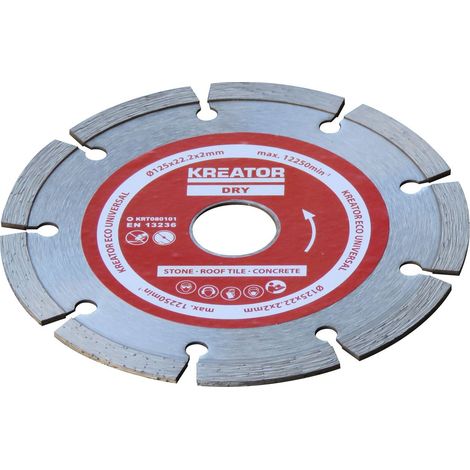 Lama diamantata per muratura - promo - Alesaggio 22,2 mm 3 dischi 125 mm 2,0 mm KREATOR