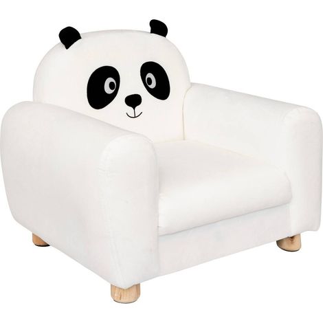 Panda-Kindersessel Balo schwarz &amp weiß - Atmosphera créateur d'intérieur (1/6)