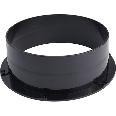 Raccord De Tube Abs - Bride Ronde Pour Ventilation - Diamètre 200 Mm - Pour Systèmes De Canalisations De Ventilation (1/5)