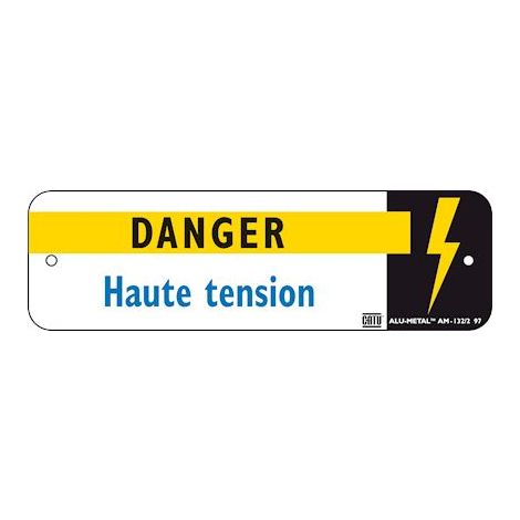 Catu-AM-132/2 CATU AM-132/2 - PLAQUE ALUMETAL 'HAUTE TENSION'