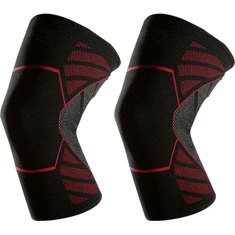 Genouillère de compression pour soulager les douleurs au genou, idéale pour la course à pied, l'haltérophilie, l'arthrite, le sport et la salle de gym. (1/5)