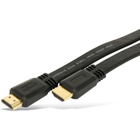 Câble plat HDMI S-IMPULS, HIGH SPEED avec ETHERNET, 3 m