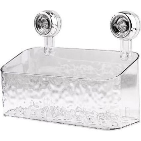 Etagere Ventouse - Salle De Bains - Motif Glacier - Pour Surfaces Lisses Non Poreuses - 1 Piece (1/4)