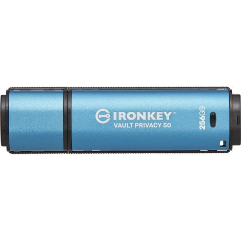 Kingston Technology IronKey Vault Privacy 50 lecteur USB flash USB Type-A 3.2 Gen 1 (3.1 Gen 1) Noir, Bleu