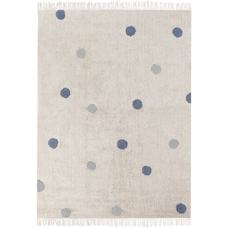 Kinderteppich DARDERE Grau 140 x 200 cm Baumwolle (1/5)