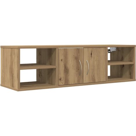 Armario de pared funcional de diseño 101 x 30 x 29 cm diseño minimalista y práctico que ahorra espacio madera de roble de ingeniería hecho a mano 020050889 (1/5)