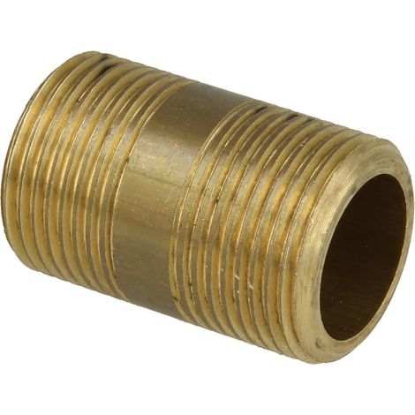 Nipple long en 3/4'' FM x 40 mm laiton nu