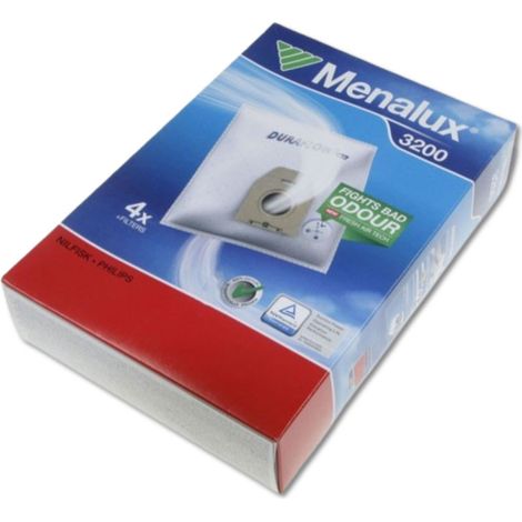 Ersatzteil - Set von 4 Beuteln MENALUX 3200 - - PHILIPS