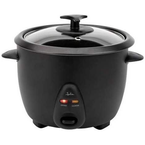 Olla arrocera eléctrica JATA JEAR2510. Capacidad de 1 litro. 400 W. Funciones: cocción y mantenimiento del calor. Recipiente int