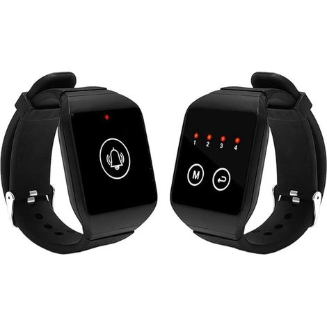 Récepteur de Montre Sans pour Serveur, Appel de Restaurant, Téléavertisseur pour Maison, Café, Dentiste, Bureau, Conférence Téléphonique (1/5)