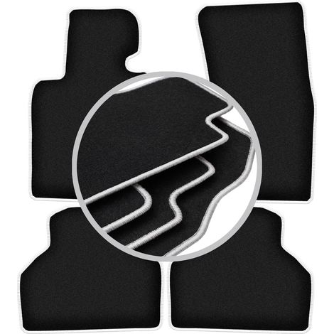 Alfombrillas Carlux plateadas para: BMW Serie 7 E65 sedán (2001-2008) (1/5)
