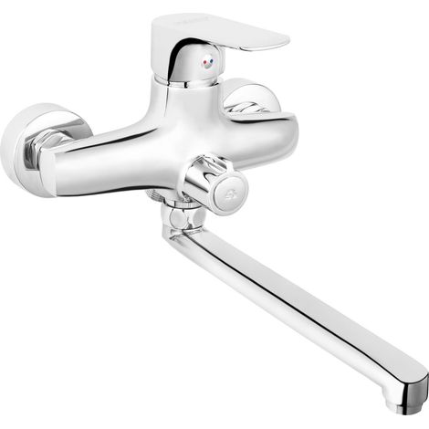 Tubo di ingresso dell'acqua per lavatrice, grigio, raccordo ad angolo retto, 100 cm. (1/3)