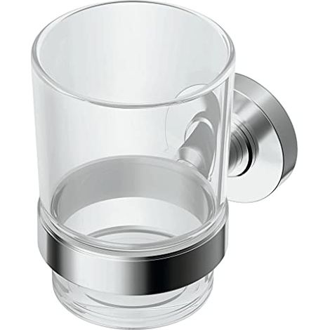 Tazza da denti IOM in vetro trasparente cromato IDEAL STANDARD (1/3)