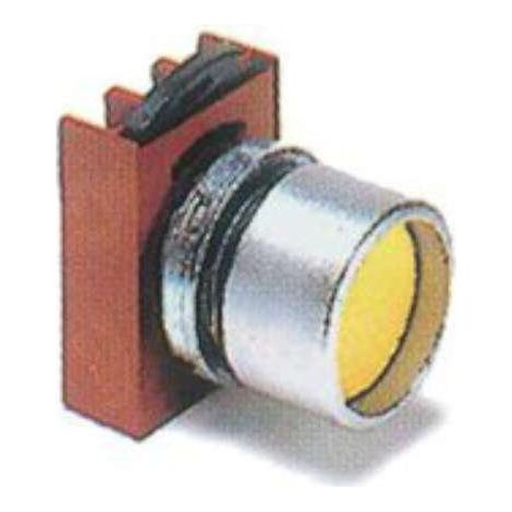 Pulsante Ø22mm con anello metallo montaggio frontale CGE184007