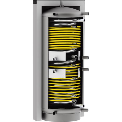 Solarbayer Hygiene Schichtenspeicher HSK-SLS-2200 Edelstahlwellrohrwärmetauscher (1/2)