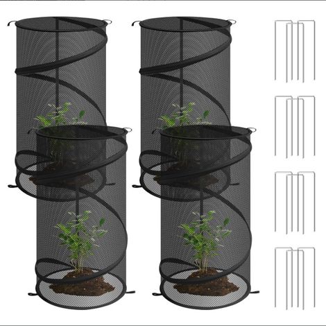 4-teiliges Gartenschutzset Große Größen – Große, rutschfeste Stahldrahtbarriere (1/5)