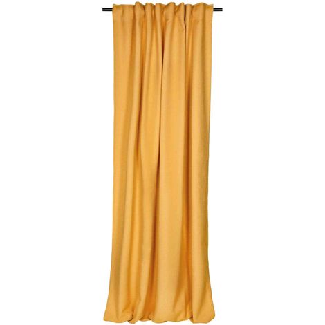 ESPRIT Cortina con lazos FUN - 1 unidad 130x250 cm, amarillo