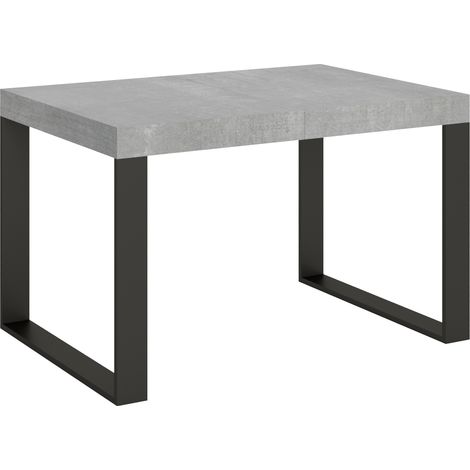 Table extensible 90x140/244 cm Tecno Premium ciment