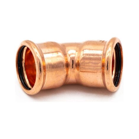 PrimaPress Copper 45 Degree Elbow 35mm - WRAS & DVGW Approved (1/2)