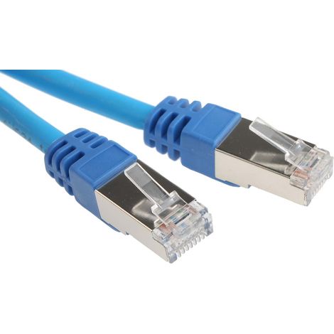 Câble cat 6 Avec connecteur / , FTP, gaine LSZH Bleu, 30m ( Prix pour 1 ) (1/2)