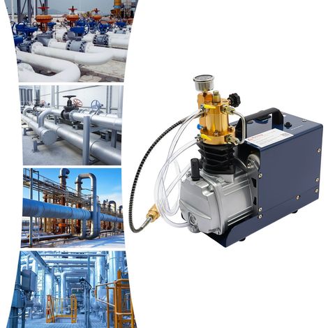 1800W 300BAR Hochdruck Kompressor Airgun Scuba Luftkompressor Luftpumpe 4500PSI