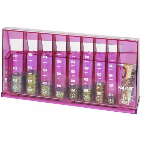 HMF 4710-15 Münzsortierer Spardose, 24 x 12 x 5 cm, pink (1/5)