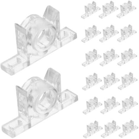 20ensembles Loquets De Porte Plastique Transparent Pour Armoires Lot Installation Facile Fermeture Silencieuse Et Sécurisée Placards Meubles - (1/5)