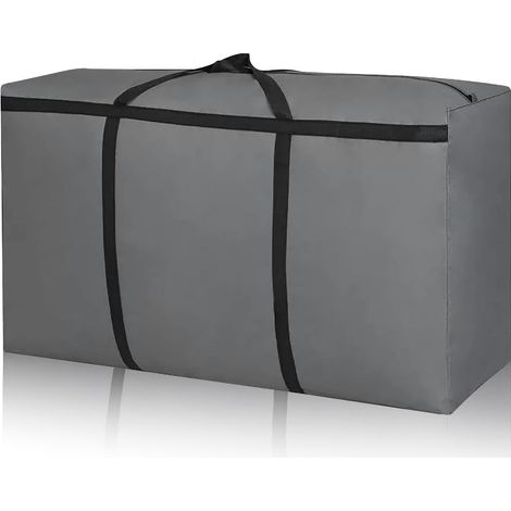 Oxford-Aufbewahrungstasche 120 l – 1 Stück – 600D-Gewebe – wasserdicht und faltbar – für Bettwäsche und Umzüge – Grau, 90 x 48 x 28 cm (1/5)