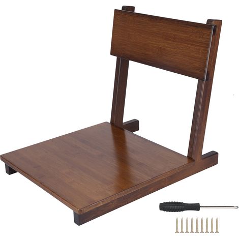 Chaise Tatami, dossier inclinable poli, Phyllostachys Pubescens, chaise de salon japonaise en noyer (1/5)