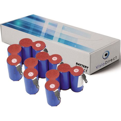 Lot de 3 batteries pour AEG aspirateur sans fil 3000mAh 4.8V (1/2)