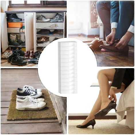 Étagère à chaussures suspendue, transparente et pliable, à 26 poches, pour bottes et chaussures de sport. (1/5)