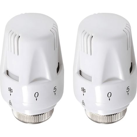 Pack de 2 tête thermostatique blanche TH1 M30 1.5 FluidHeat